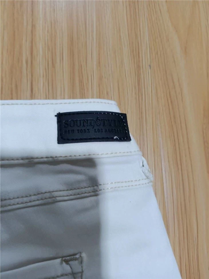 Ladies Pure White Denim Pants