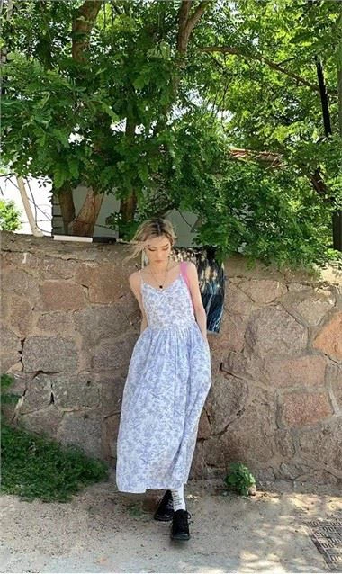 Vestido Maxi Estampado Feminino