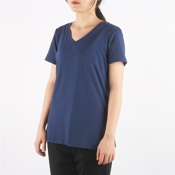 V Neck Ladies Active Quit Dry Top